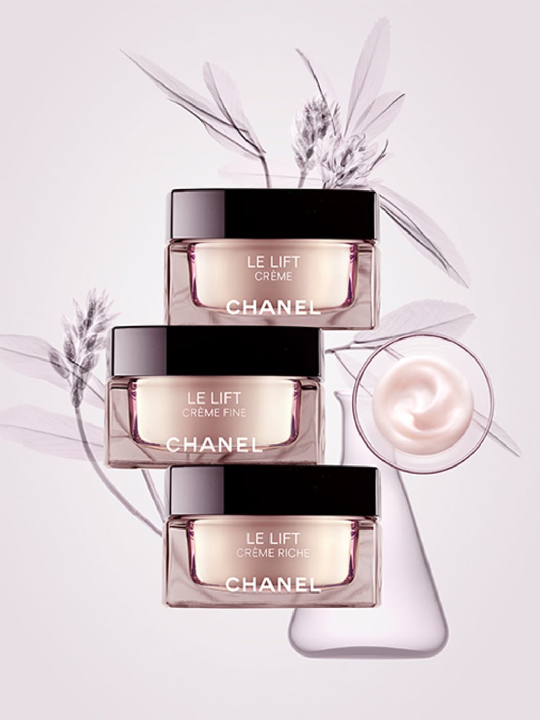 Chanel Le Lift Crème Yeux 15ml-Crème Riche 50ml-Crème Fine 50ml Tris completo in offerta