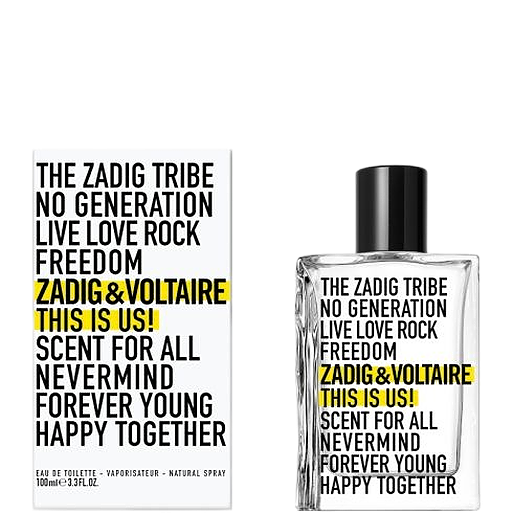 Zadig&Voltaire THIS IS US!This is Us! Eau de toilette 100ml unisex scatolato